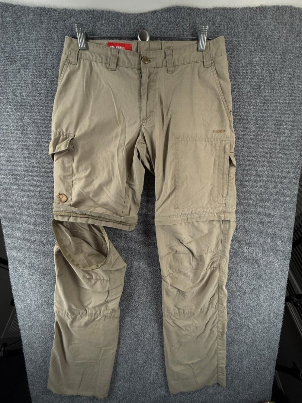 Fjallraven Karla Zip Off 89375 Straight Leg Woven Hiking 36 Pants ACTL 31x33.5